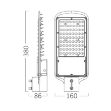 LED ulična svetiljka 50W 4000K siva StreetLine Compact IP66 Braytron