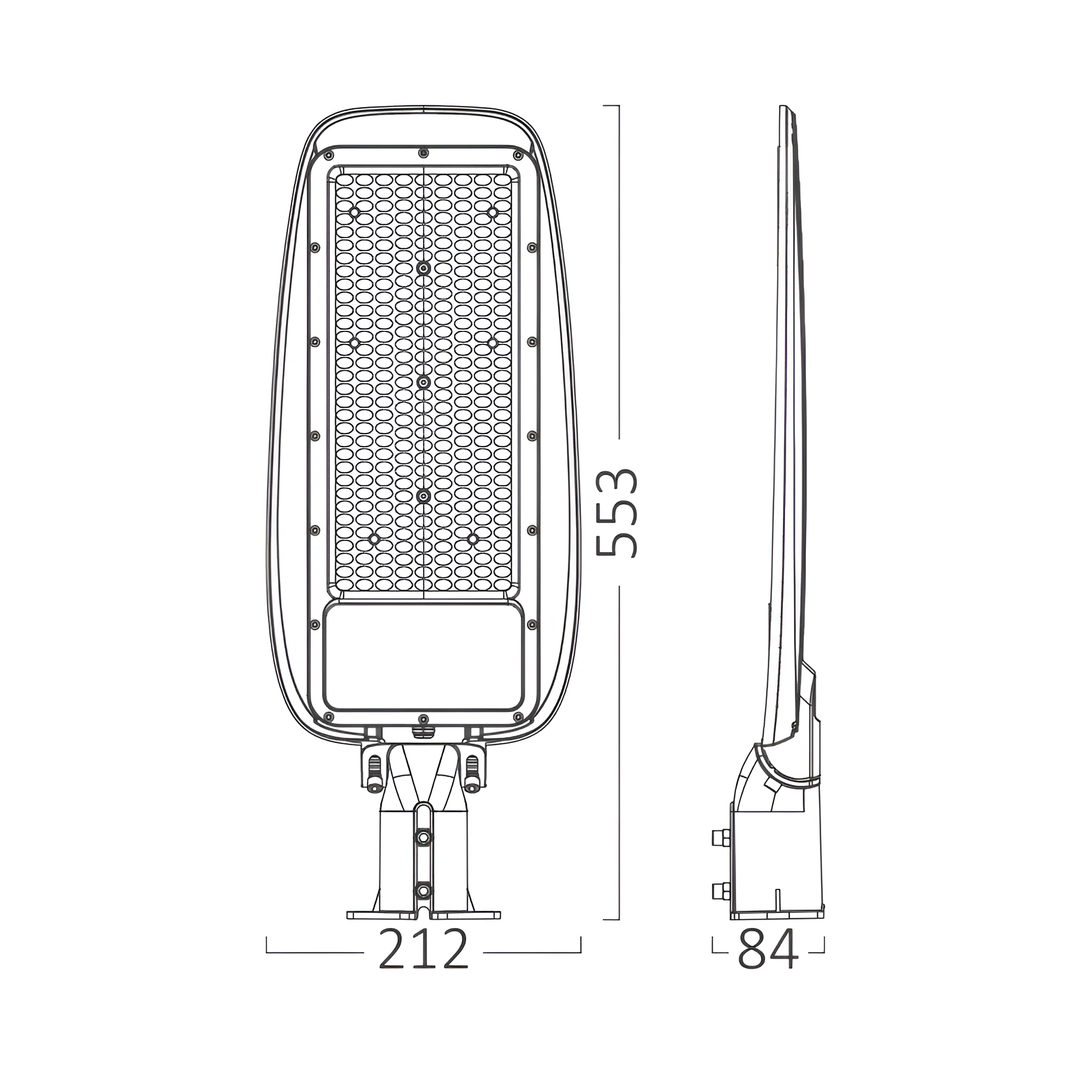 LED ulična svetiljka 150W 4000K siva StreetLine Plus IP66 Braytron - Слика 7