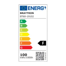 LED reflektor 100W 3000K siva IP65 Braytron Flood Standard