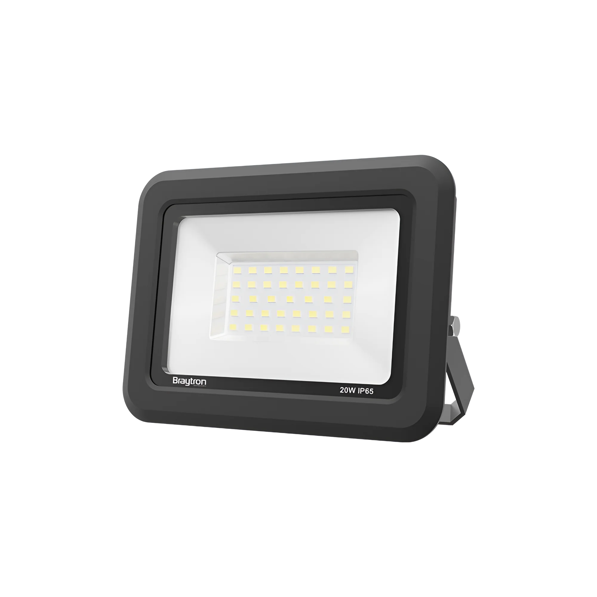 LED reflektor 20W 4000K crna IP65 Braytron Flood Flat