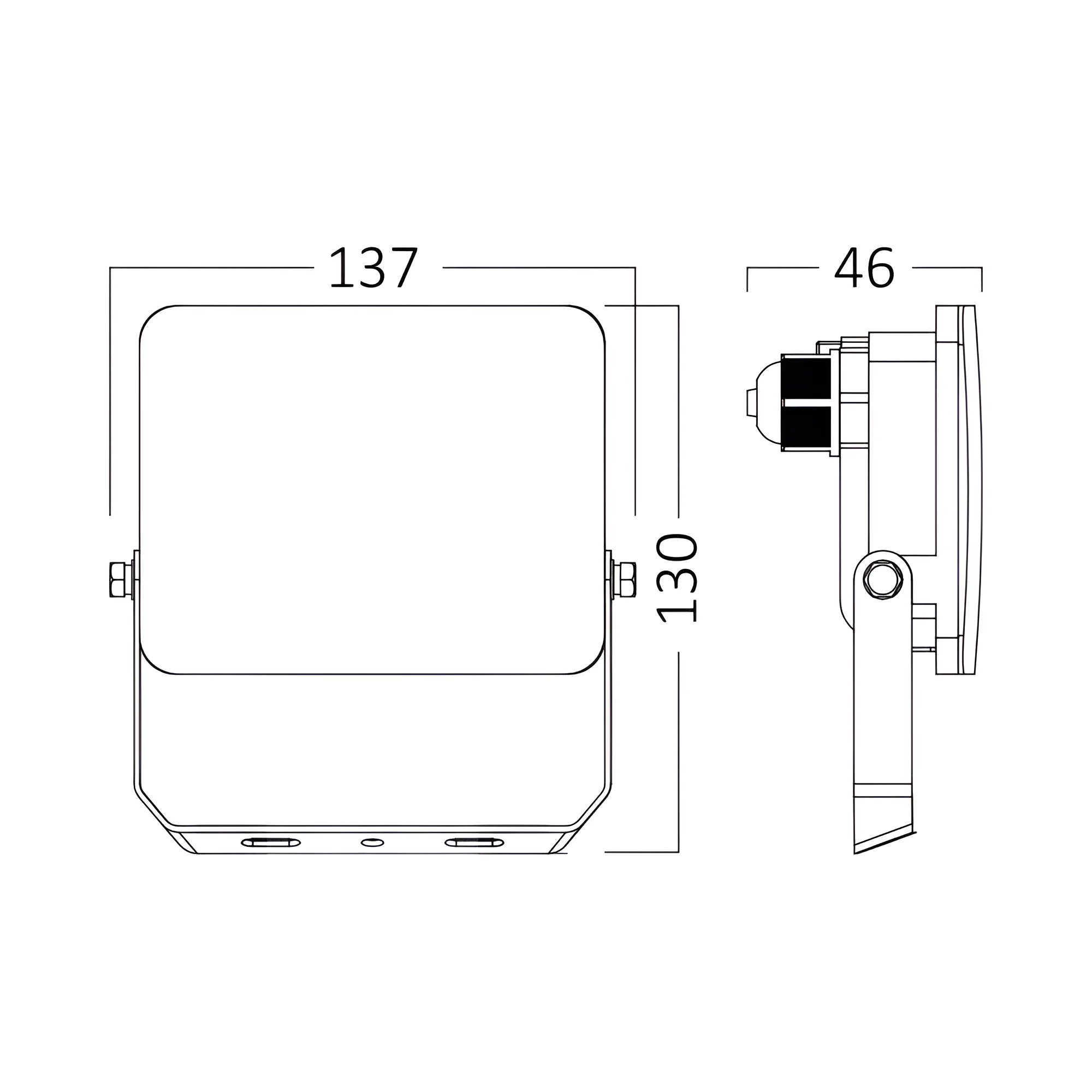 LED reflektor 20W CCT bela IP65 Braytron Flood White - Слика 5