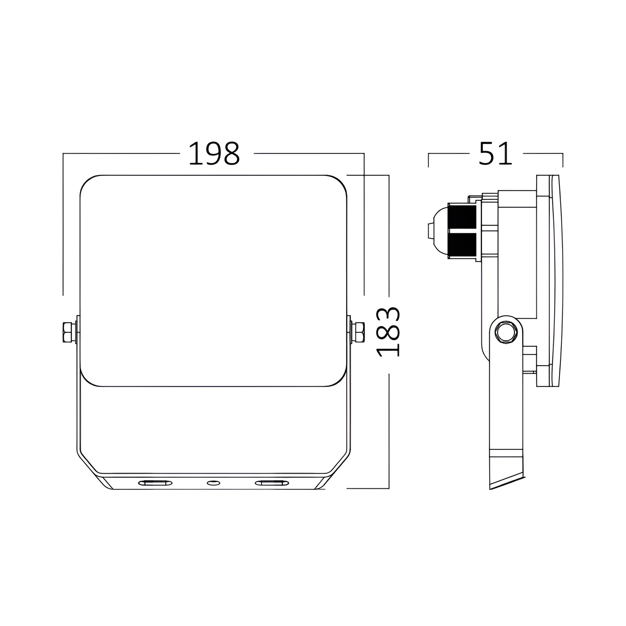 LED reflektor 50W CCT bela IP65 Braytron Flood White - Слика 5