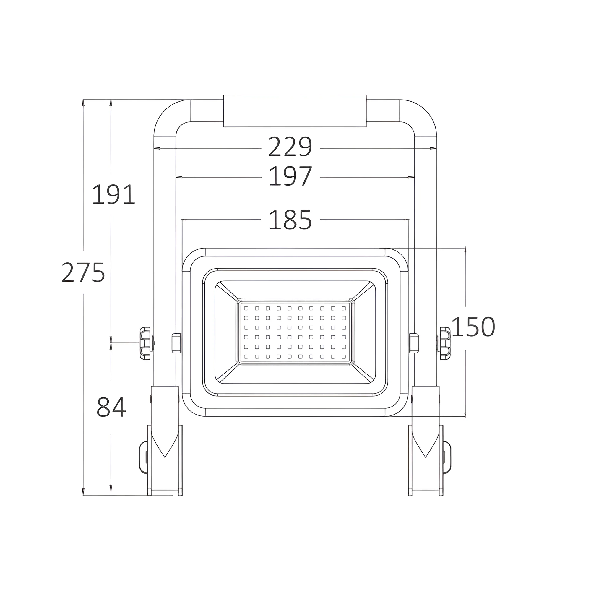 LED radno svetlo 50W CCT crna IP65 Braytron - Слика 4