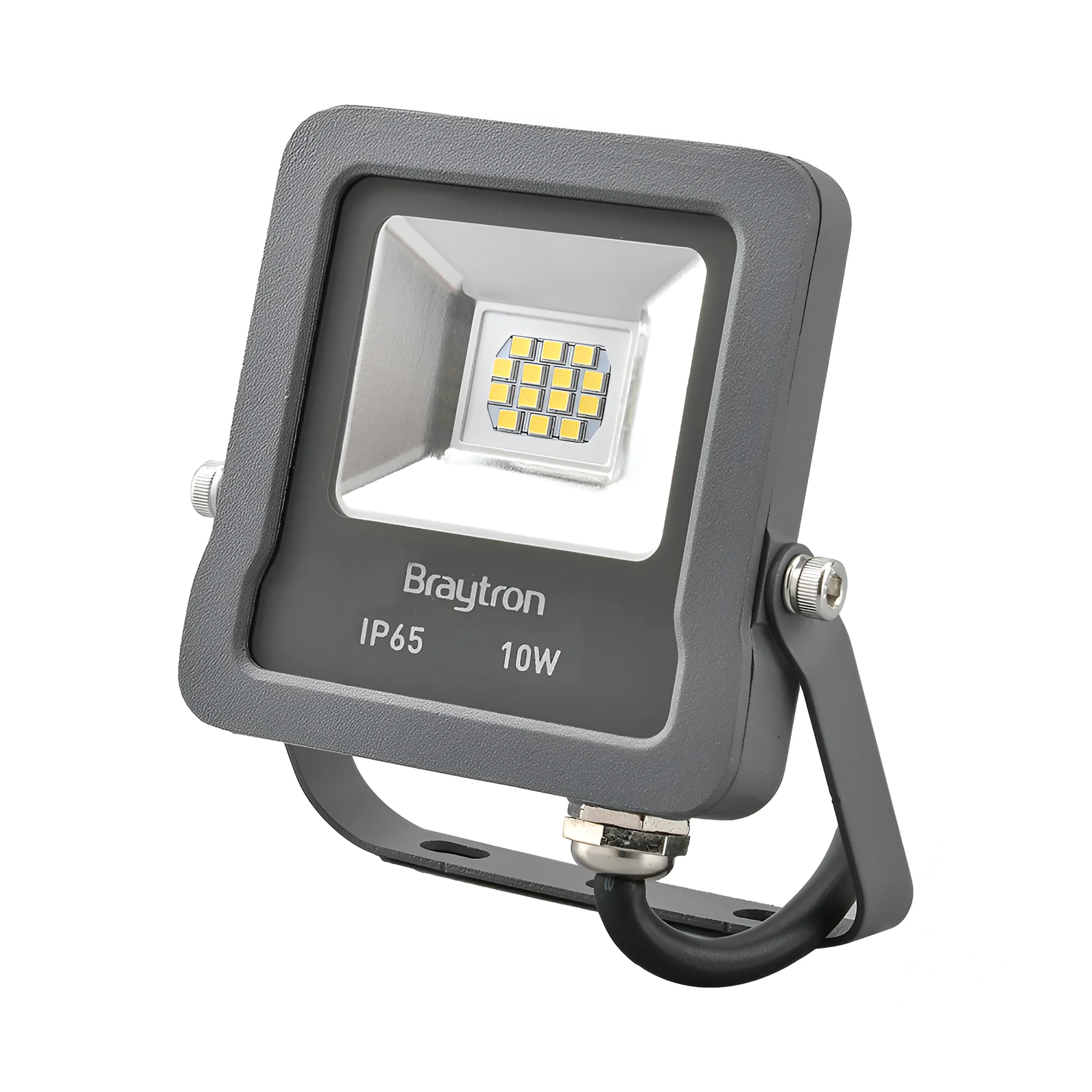 LED reflektor 10W 6500K siva IP65 Braytron Flood Slim