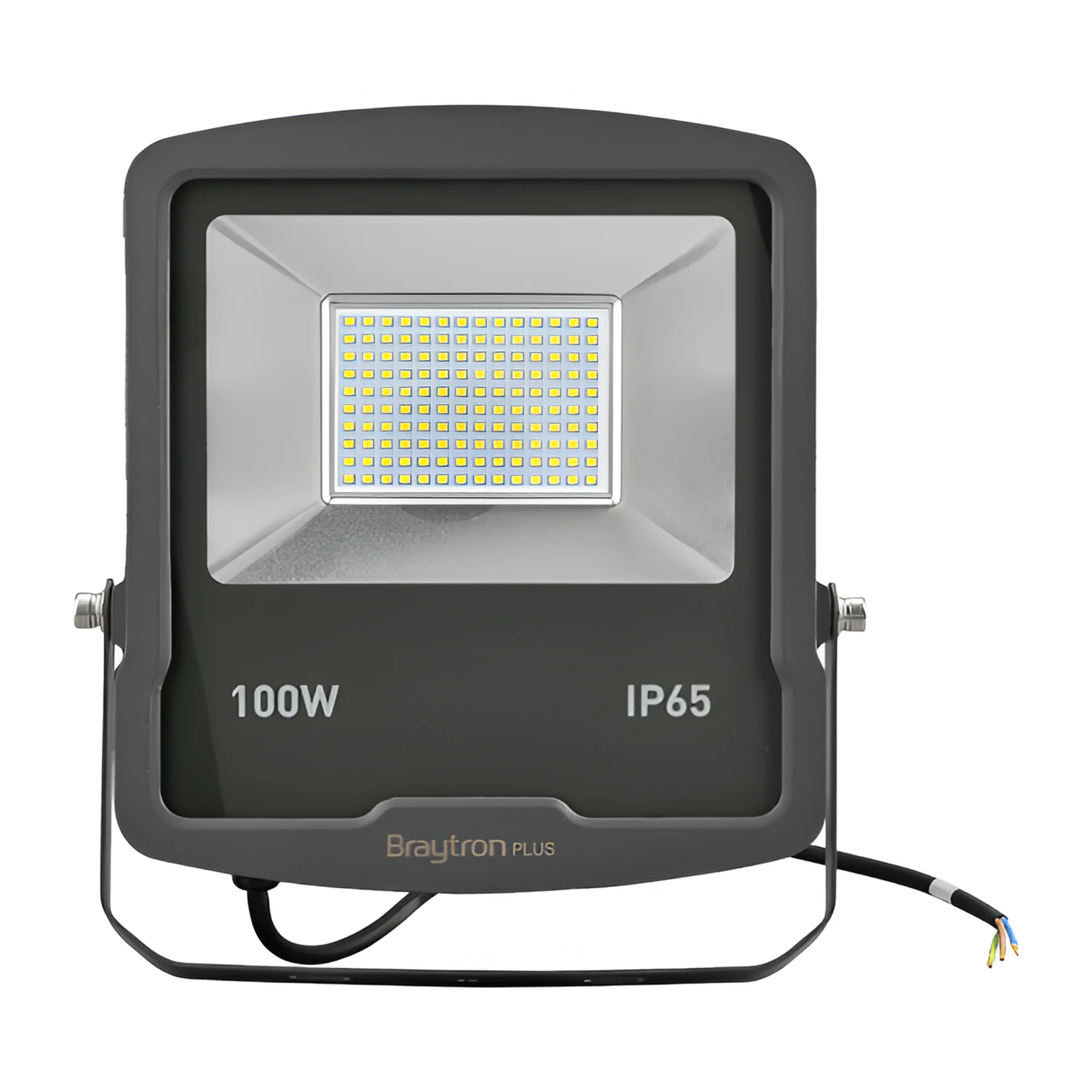 LED reflektor 100W 4000K siva IP65 Braytron Flood Slim - Слика 3