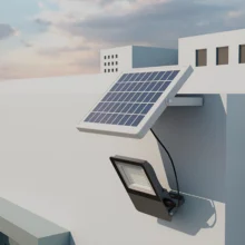 Solarni LED reflektor Bry Solar PL 30W CCT daljinski IP65