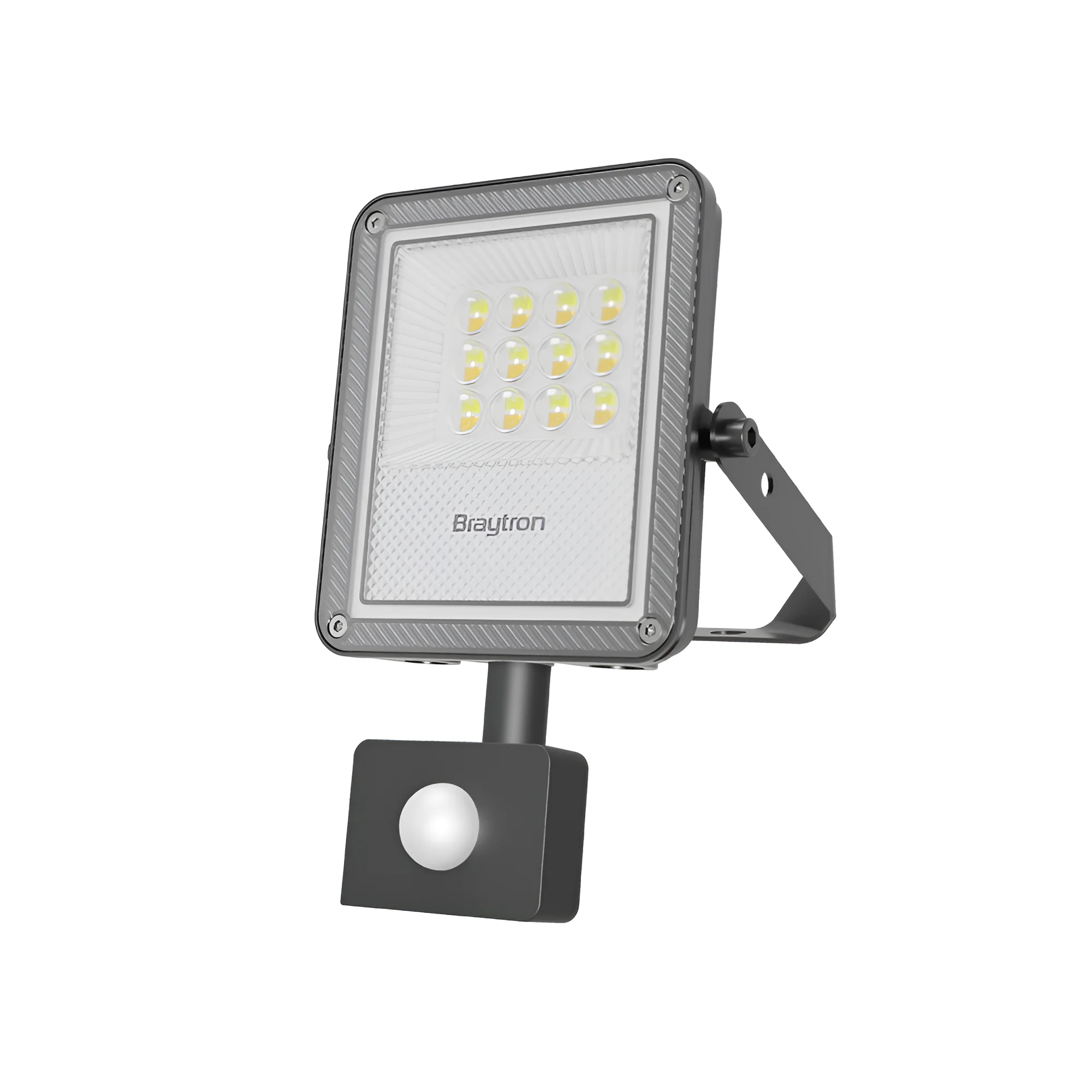 LED reflektor 10W CCT sa senzorom siva IP54 Braytron ProFlood
