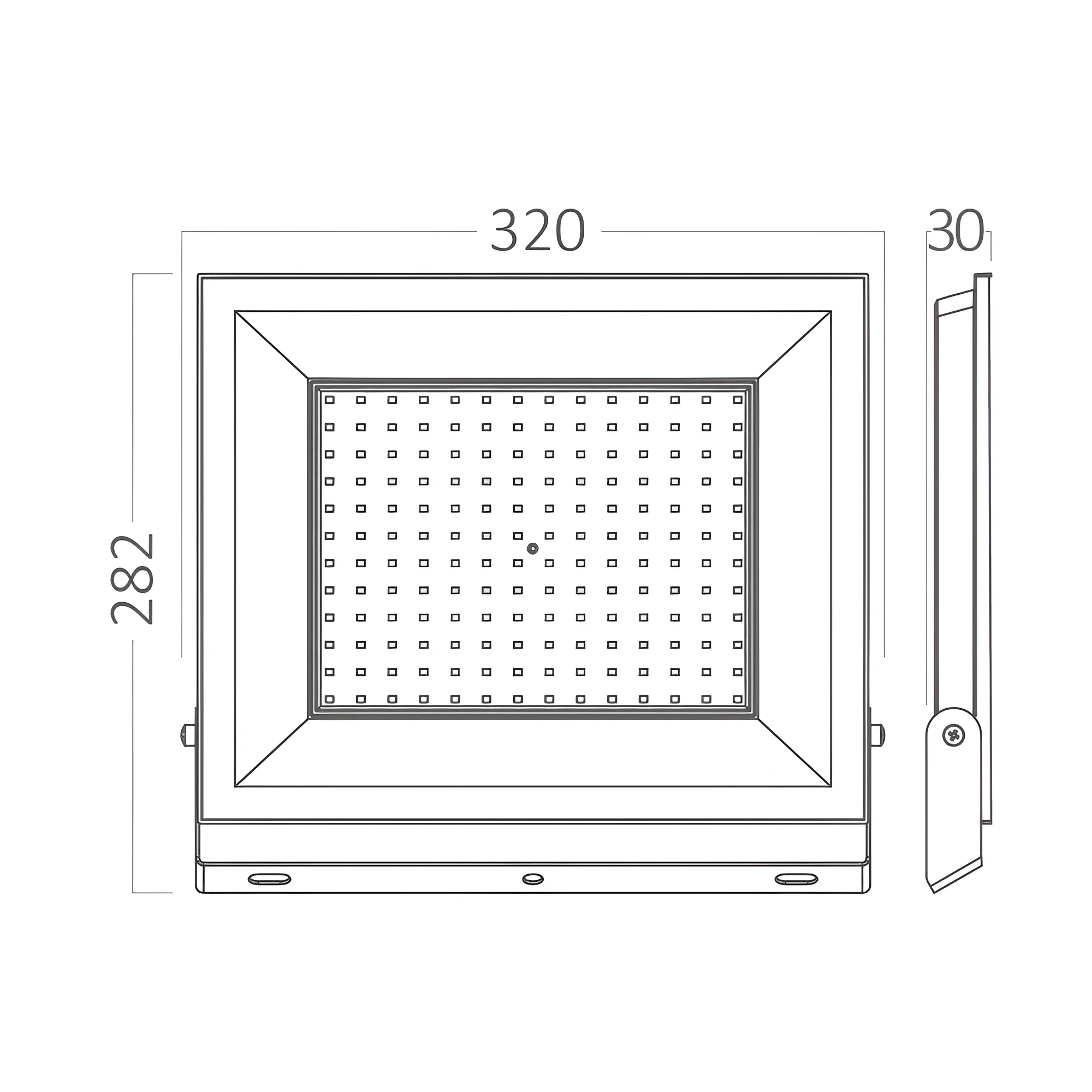LED reflektor 150W 6500K crna IP65 Braytron Flood Compact - Слика 6