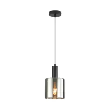 Braytron visilica jednogrla Dimno cilindrično E27 crna BV01-00070