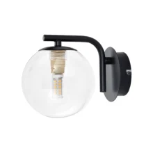 Braytron Zidna svetiljka G9 providna kugla crna BV01-00123