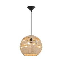 Viseća lampa 1×E27 od ratana, mali pleteni abažur serije Rattan D003