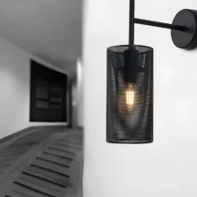 Braytron Zidna svetiljka E14 mrežasta crna BV03-00022
