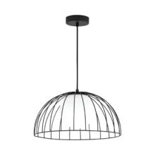 Viseća lampa 1×E27 crna sa opalnim difuzorom, varijanta II serije Wire W004