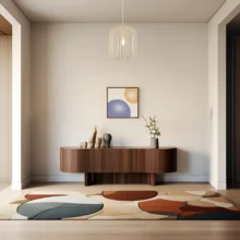 Viseća lampa 1×E27 bež, tekstilni abažur serije Wire W007
