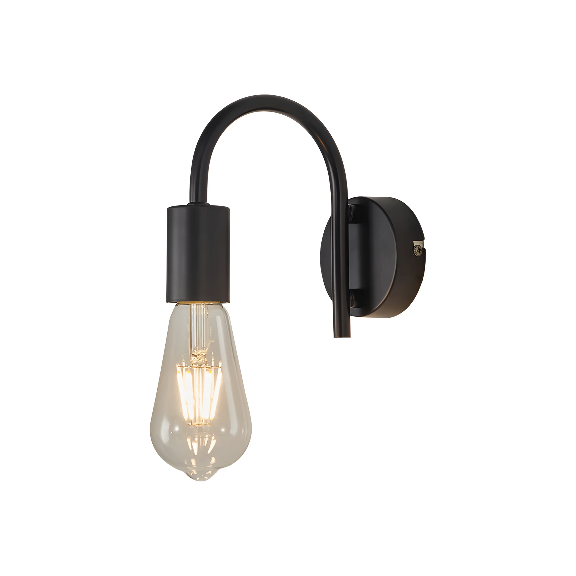 Braytron Zidna svetiljka E27 luk crna BV04-00034