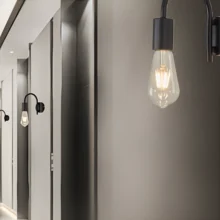 Braytron Zidna svetiljka E27 luk crna BV04-00034