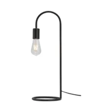 Stona lampa lučni stalak Crna grlo E27