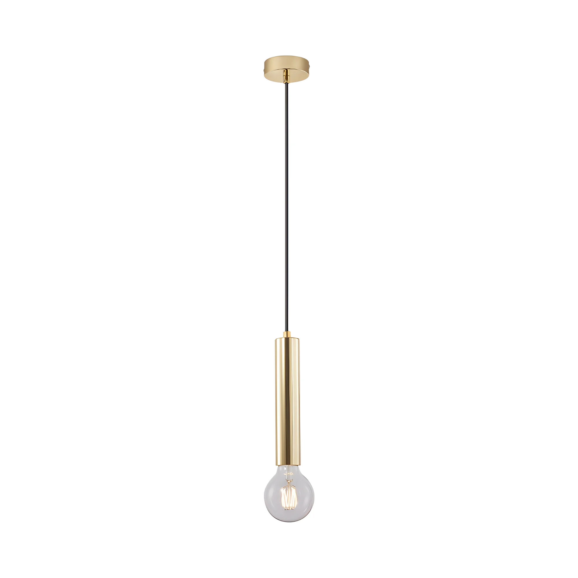 Viseća lampa 1×E27 zlatna, minimalisticki nosač serije Fixture G005