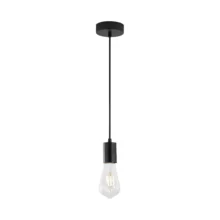 Viseća lampa 1×E27 crna, kompaktni nosač serije Fixture G006
