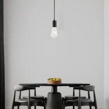 Viseća lampa 1×E27 crna, kompaktni nosač serije Fixture G006