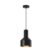 Viseća lampa 1×E27 crna, metalni abažur serije Metal P001