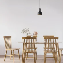 Viseća lampa 1×E27 crna, metalni abažur serije Metal P001
