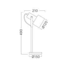 Braytron Stojna lampa E27 spot crna BV05-00014