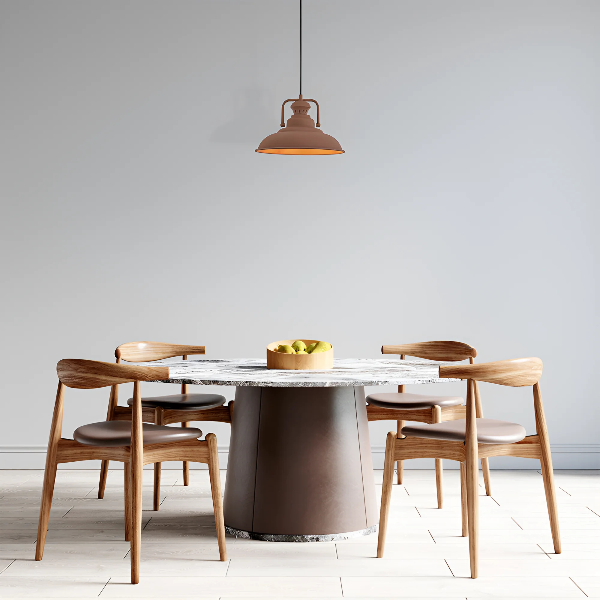 Viseća lampa 1×E27 bakarna, metalni abažur serije Metal P002