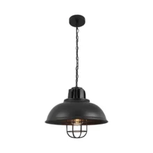 Viseća lampa 1×E27 crna, metalni abažur serije Metal P006