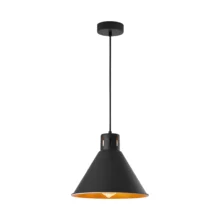 Viseća lampa 1×E27 crna, lakši metalni abažur serije Metal P006