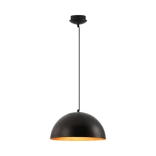 Viseća lampa 1×E27 crna, metalni abažur prečnika 380 mm serije Metal P007