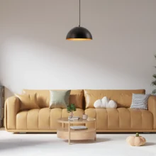 Viseća lampa 1×E27 crna, metalni abažur prečnika 380 mm serije Metal P007