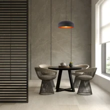 Viseća lampa 1×E27 crna, metalni abažur prečnika 400 mm serije Metal P007