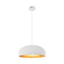 Viseća lampa 1×E27 bela, metalni abažur prečnika 400 mm serije Metal P007