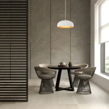 Viseća lampa 1×E27 bela, metalni abažur prečnika 400 mm serije Metal P007
