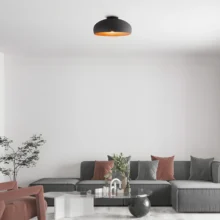 Plafonjera kupola E27 crna