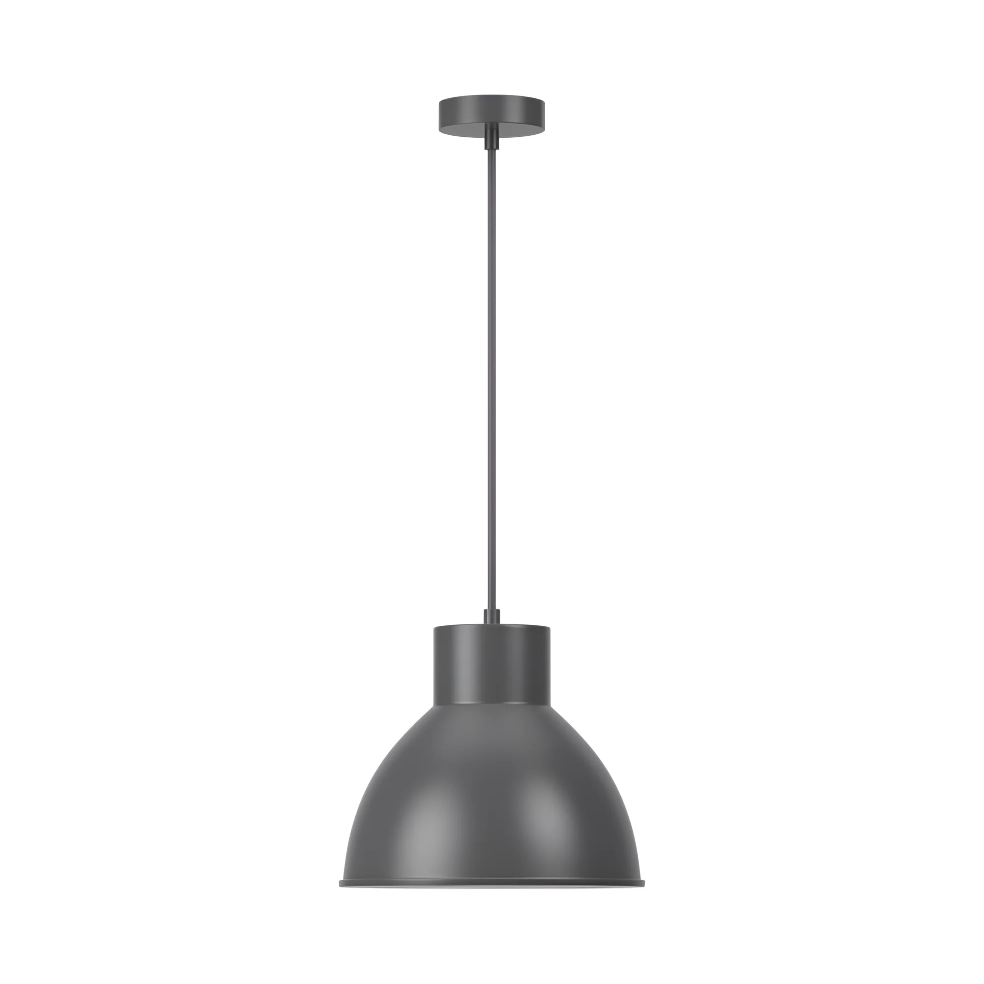 Viseća lampa 1×E27 siva, metalni abažur prečnika 275 mm serije Metal P008