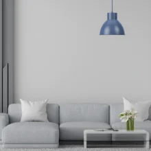 Viseća lampa 1×E27 plava, metalni abažur prečnika 275 mm serije Metal P008