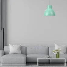 Viseća lampa 1×E27 zelena, metalni abažur prečnika 275 mm serije Metal P008