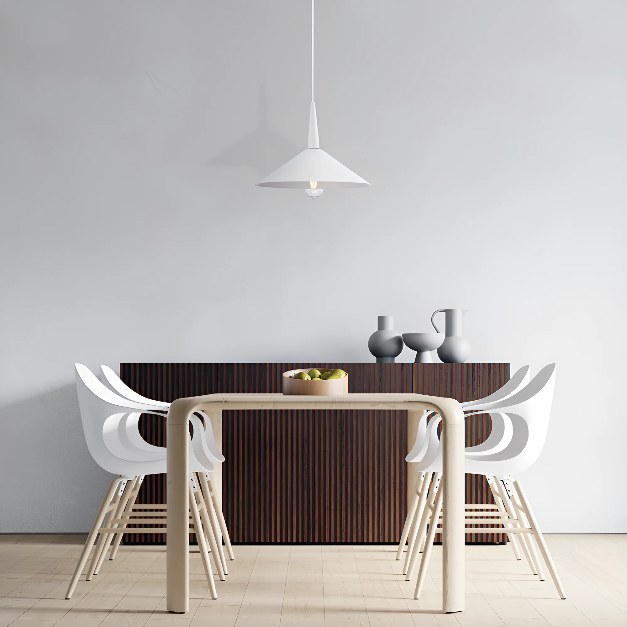 Viseća lampa 1×E27 bela, metalni abažur prečnika 400 mm serije Metal P009