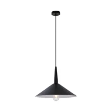Viseća lampa 1×E27 crna, metalni abažur prečnika 400 mm serije Metal P009