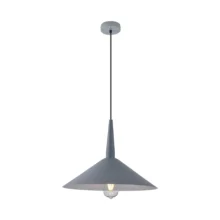 Viseća lampa 1×E27 siva, metalni abažur prečnika 400 mm serije Metal P009