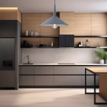 Viseća lampa 1×E27 siva, metalni abažur prečnika 400 mm serije Metal P009