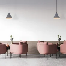 Viseća lampa 1×E27 siva, metalni abažur prečnika 220 mm serije Metal P010