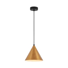 Viseća lampa 1×E27 zlatna, metalni abažur serije Metal P010