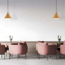 Viseća lampa 1×E27 zlatna, metalni abažur serije Metal P010