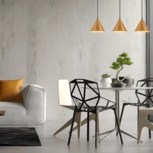 Viseća lampa sa šipkom 3×E27 zlatna, linearna serija Metal P010