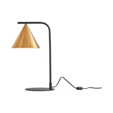 Stona lampa zlatni konus Zlatna grlo E27