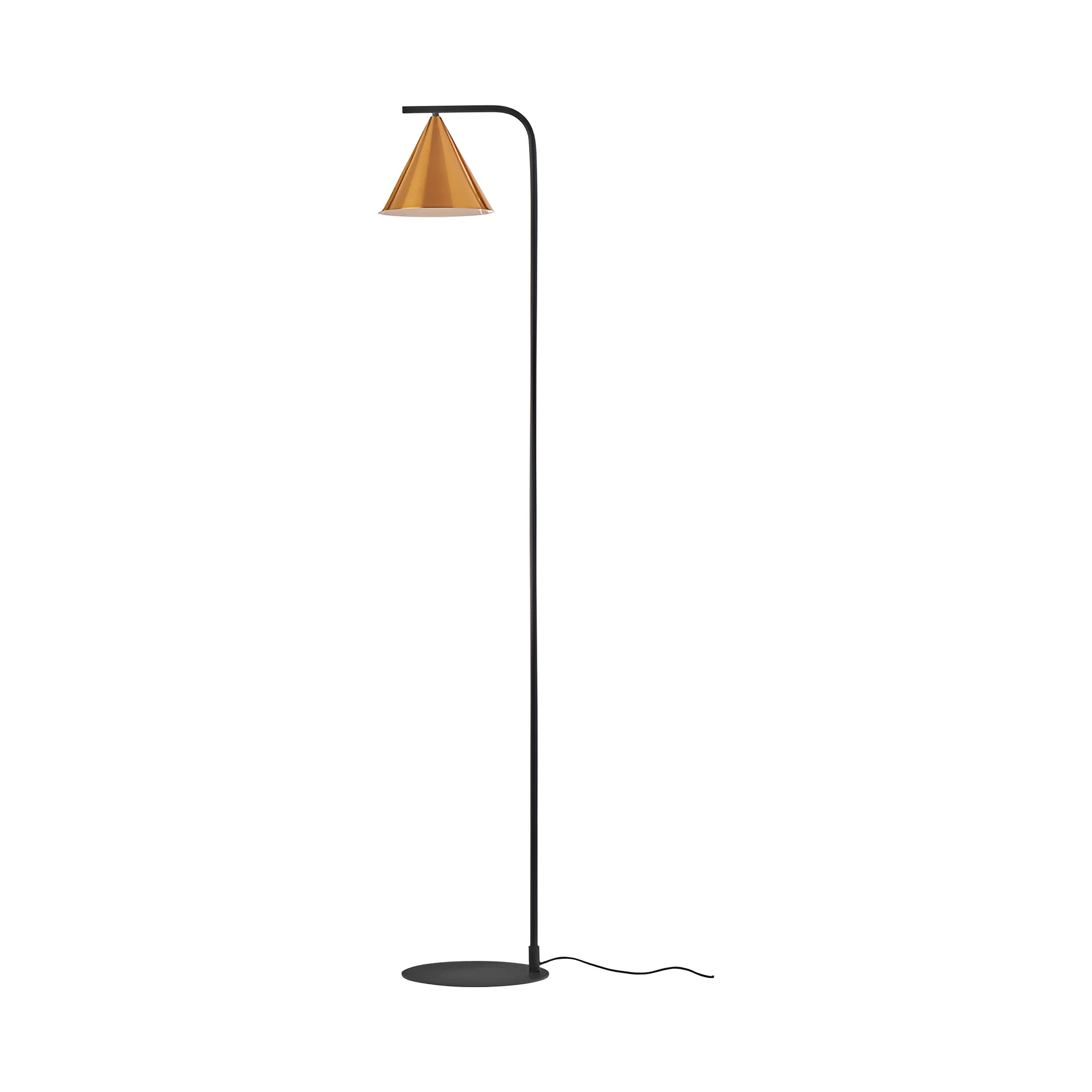 Podna lampa zlatni konus na luku Zlatna grlo E27 - Slika 3