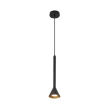 Viseća lampa 1×GU10 crna, cilindrični metalni abažur serije Metal P011